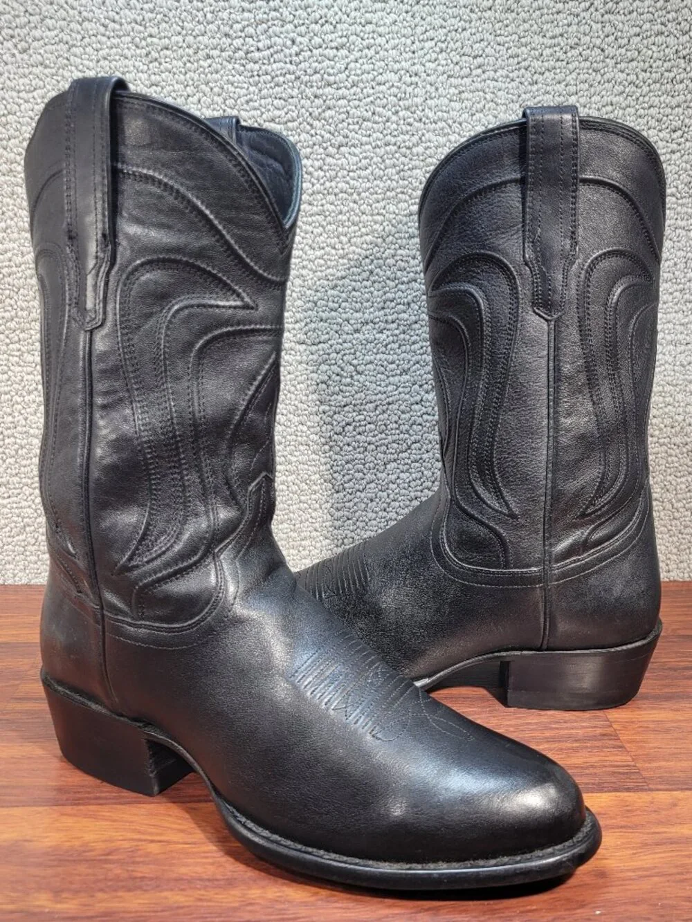 Tecovas The Cartwright Men's Size 11D Midnight Cowhide Cowboy Boots